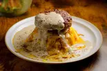 ポルチーニホワイトメンチカツチーズオムライス＆ミニサラダ（【カラダが喜ぶオムライスCafe】Egg House～梅田店～）
