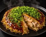 ルンルンスペシャル(豚+イカ+エビ)(広島焼きルンルン)