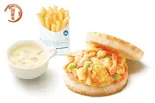 【+60円ドリンクセット】モスライスバーガー海鮮かきあげ(塩だれ)(モスバーガー 薬院店)