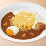 チーズおんたまカレー Pork Curry Rice w/ Cheese & Soft-Boiled Egg（すき家 中村黄金通店）