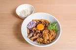 チャーシューまぜそばどて焼き乗せ(ミニごはん付き)（RAMEN ガモウスマイル）