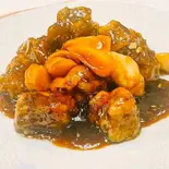 スペアリブと長芋の黒酢炒め（串門‐創作中国料理）