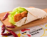 サクサクチキンの旨辛台湾ブリトー Spicy Crunchy Taiwanese Chicken Burrito（台湾ジーパイ専門店 CHICKEN NICE 月寒東3条）