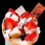 ストロベリーバナナチョコケーキ（クレープハウスTUKURU 一ツ橋店）