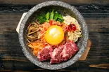 【旨味熟成】溶岩焼ハラミビビンパ (Yogan-Yaki Harami Bibimbap)(溶岩焼きビビンパ専門店「ファルファサン」 経堂1丁目)