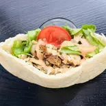 ケバブサンドイッチ、チキン Kebab Sandwich, Chicken(HALAL DONER KEBAB RESTAURANT)
