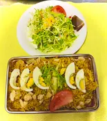 チキンビリヤニとサラダ/chicken Biryani with salad（DEEP KITCHEN）