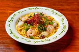 海老とイカのピリ辛ペペロンチーノ（パスタmama）