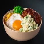 ハワイの定番 ロコモコ丼(ハンバーグ120gライス200g)（赤身肉ローストビーフとハンバーグ The Roast Beef Tokyo 久米川店 ローストビーフトーキョー）
