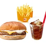 【セット】4種のチーズバーガー Four-cheese Burger Set（ゼッテリア ZETTERIA 福岡新天町店）
