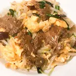牛ハチノスと玉子もやし炒め（中華家 隆華）