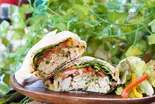 バジルとチーズのしっとり鶏胸肉のサンドウィッチ Moist chicken breast sandwich with basil and cheese（ホットサンドとサンドウィッチのお店 サンドウィッチマン）