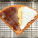 ③ホントノチョコカスタードホイップ（ナカミチクレープ 足立六町店）