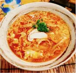 味噌煮込み卵とじきしめん(おばんざいときしめん鯱)