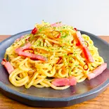 たっぷりニンニクとベーコンのペペロンチーノ（手作りカフェごはん。Cafe Karanos[カラノス]）