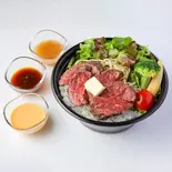 極上赤身ステーキ(100g)ライスボウル（ぐるり庵離れ）