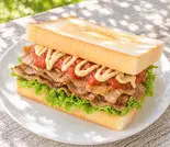 ポークトマトチリ＆マヨネーズサンド(お野菜入り)（風邪・胃腸炎の回復に お粥小屋 健康お粥専門店）