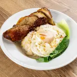 チャイニーズローストチキンのご飯 鶏肉飯（ラッキーティーパーラー）