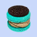 クッキー＆クリームマカロンCookie＆Cream Macaron（韓国風カフェ ジャイアントコーヒー Korean style café GAIANT COFFEE[자이언트 커피]）