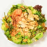 炙りミックスポキ丼(サーモン・ボイルチキン) Broiled mixed poke bowl (salmon, chicken)（ポキ丼キッチン）