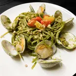 本日の貝のパスタ青じそジェノベーゼ（Bistro Vin Vin 新横浜店）
