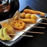 串カツ盛り合わせ（ふぐと鉄板焼き ガブ飲み食堂）