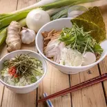 節そば+明太子丼セット（つけ麺中華そば 節 本八幡店）