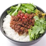 肉みそミニ丼(担担担 汁なし坦々麺 TANTANTAN soupless dandan noodle)