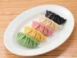 焼餃子(一口・五色セット)——6個(毎個13g)（王さんの手包み餃子）