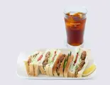 ◆【ドリンクセット】 あぶりsoyミートレモンサンド     Soymeat sandwich with Lemon sauce（KOMEDA is □東銀座店）