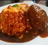 オムハンバーグ（絶品洋食屋 トスカーナ）