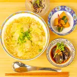 香港海老雲呑麺ランチセット Shrimp Wonton Noodles Lunch Set(点心・香港広東料理 MOON FOREST ムーンフォレスト 月林閣)