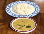 グリーンカレー+ライス(GREEN CURRY+RICE)タイ（インドアジア料理家帝 YETI）