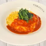 トマト＆ほうれん草オムTomato Sauce ＆ spinach Omelet Rice（ふわとろオムライスの店 千日前たまごけん）
