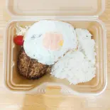 ハンバーグ定食(おそば 武蔵小山 長寿庵)