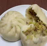 手工腊肉包子(手作りベーコンまんじゅう)2个(香辣妹子)