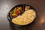 ニンニクの芽と牛肉辛口炒め 炒飯弁当(錦秀菜館 神保町店)