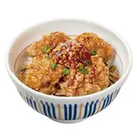 食べラー鶏から丼 Fried Chicken Rice Bowl Chili Oil w/Chopped Spices（なか卯 阪急桂駅東口店）