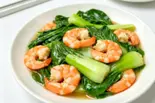 青梗菜とエビ炒め(易福菜館)