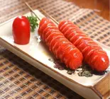【串人気No.3】烤香肠 (4本) ウインナーの串焼き（ビャンビャン麺 朋友）