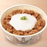 わさび山かけ牛丼 Gyudon w/ Grated Yam（すき家 中村黄金通店）