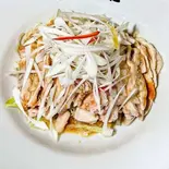 蒸し鶏ネギソースかけ(牛骨ラーメン不二家)