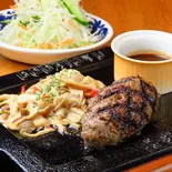 和牛(黒毛A5等級)ハンバーグステーキ定食(280g)（とんかつ・ハンバーグ菩提樹水道橋店）