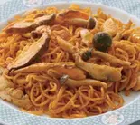 きのこチキンチョウミン/Mushroom Chicken Chow Mein（インド料理シータラ）