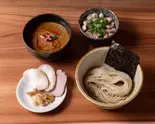つけ麺(赤)+ネギ肉飯セット(麺屋周郷 別邸 雅)