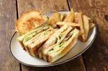 club house (chicken & bacon & avocado with swiss cheese)クラブハウス 【フレンチフライ付】(ARMS TAKEOUT & DELIVERY)