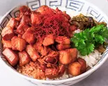 【唐辛子】特製豚角煮のルーローハン (Cayenne Pepper) Lu Rou Fan(魯肉食堂(ルーローショクドウ) 鶴見店)