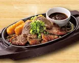 カットステーキ(6枚)ネギ＆にんにく醤油ソース（ガスト 西新店）