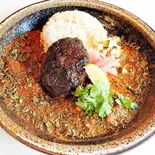 牛肉100%のハンバーグver（西屯田通スープカレー本舗）