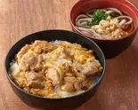 親子丼とミニうどん(温)（丼とミニうどんのぶん福）